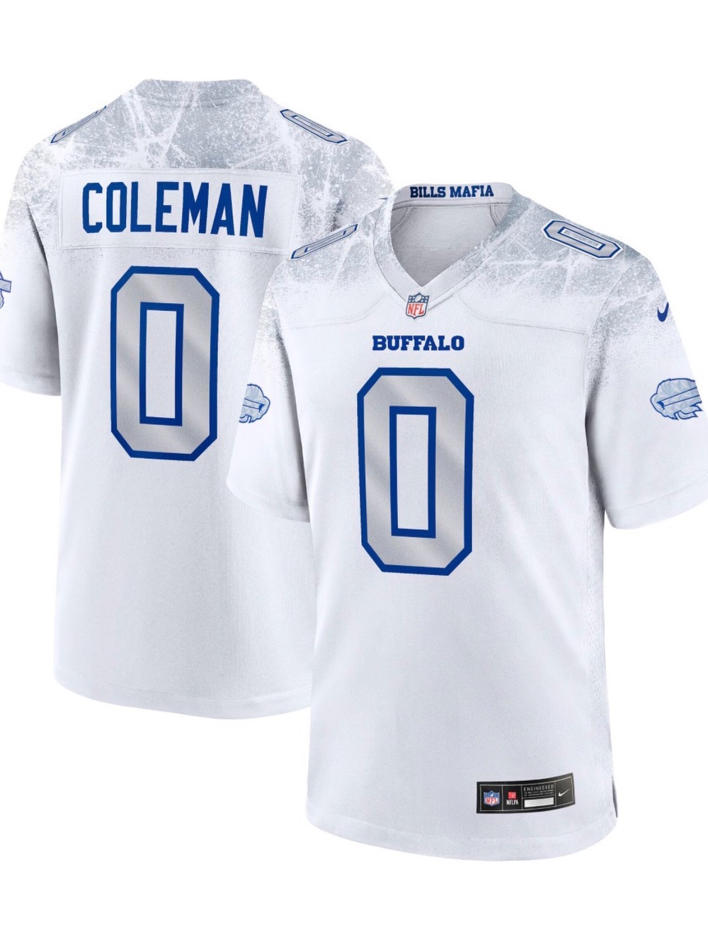 Buffalo Bills Keon Coleman Nike White 2025 Rivalries Collection Game Jersey - S